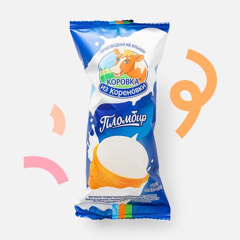 Изображение товара Ванильный пломбир Коровка из Кореновки, 15%, в вафельном стаканчике, 100 г