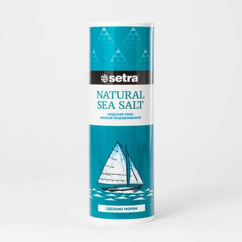 Изображение товара Морская соль Setra, мелкая, йодированная, 250 г