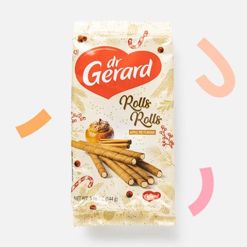 Изображение товара Из Польши: Вафельные трубочки Dr Gerard, со вкусом яблочного пирога, 144 г
