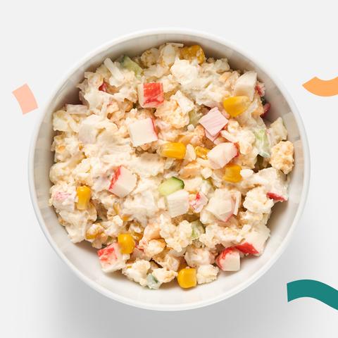 Изображение товара Салат Йуми, с крабовыми палочками и кукурузой, 400 г