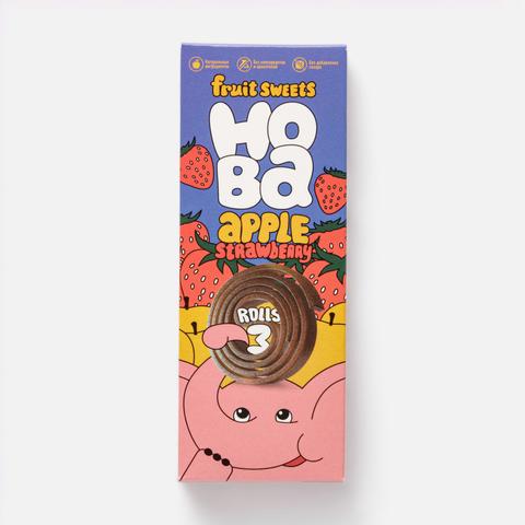 Изображение товара Пастила Hoba из яблока и клубники, 30 г - Без сахара