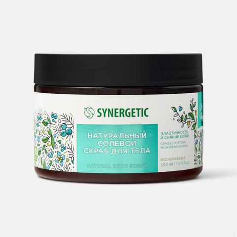 Изображение товара Скраб для тела Synergetic, Эластичность и сияние кожи, сандал и ягоды можжевельника, 300 мл