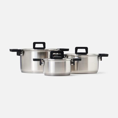 Изображение товара Набор кастрюль Polaris, Fold&Keep-6S, с крышками, 3 шт.