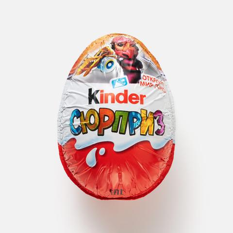 Изображение товара Шоколадное яйцо Kinder Сюрприз, в ассортименте, 20 г