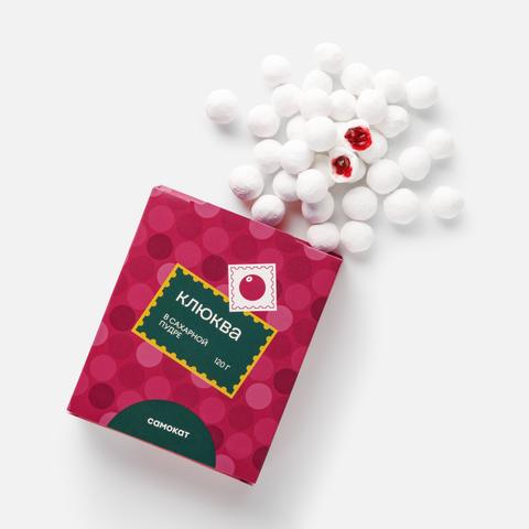 Изображение товара Клюква Самокат в сахарной пудре 120 г натуральное лакомство десерт