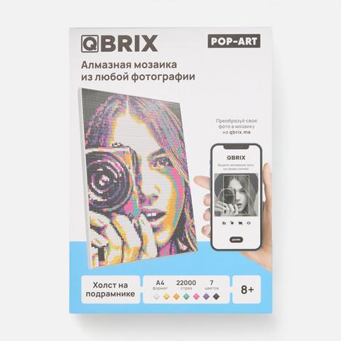 Изображение товара Фото-мозаика алмазная на подрамнике Qbrix Pop-Art 40006 А4, 7 цветов, 22000 страз, 1 шт.