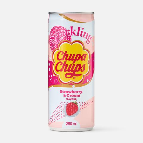 Изображение товара Напиток Chupa Chups, клубника и сливки, с газом, 0,25 л