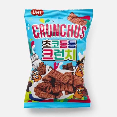 Изображение товара Из Кореи: Готовый завтрак Crunchus, шоколадные подушечки, 80 г