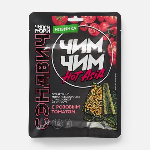Изображение товара Чипсы нори Чим Чим Hot Asia, сэндвич с розовым томатом, 16 г