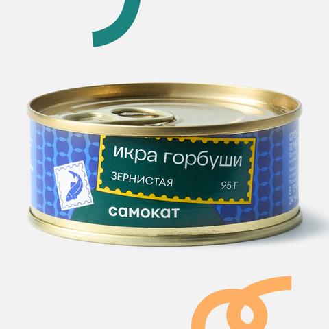 Изображение товара Икра горбуши Самокат, зернистая, 95 г