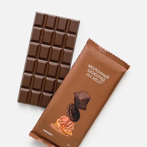 Изображение товара Молочный шоколад Самокат, 46%, на меду, 70 г