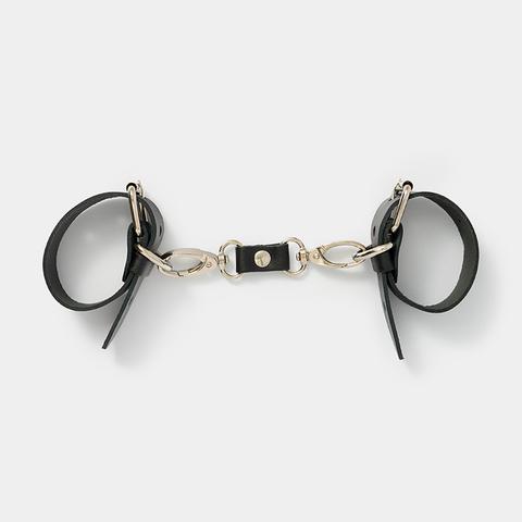 Изображение товара Наручники БДСМ кожаные, Sitabella, черные