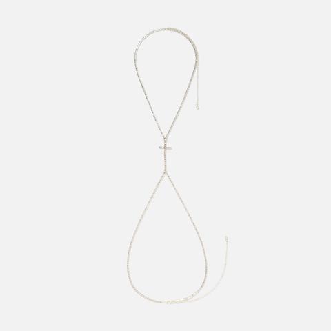 Изображение товара Цепочка на тело из бижутерного сплава 32х27 см Soblazn.i Б-1, кристалл/стразы, 1 шт.