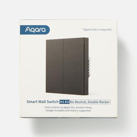 Изображение товара Выключатель умный Aqara H1 EU Ws-EuK02 без нейтрали 2 клавиши графит, 1 шт.