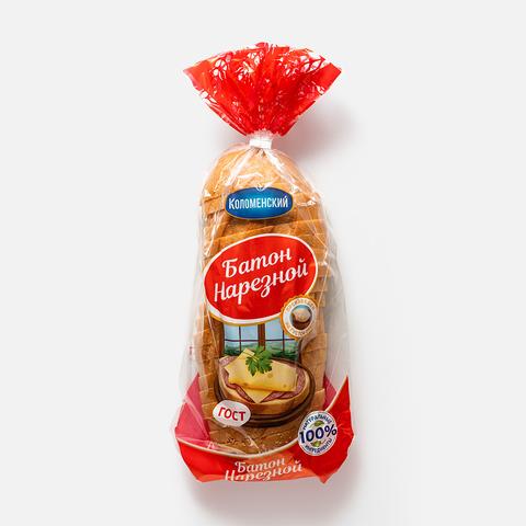 Изображение товара Батон Коломенский нарезной, 400 г - идеален для бутербродов