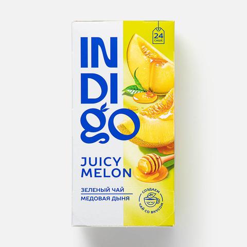 Изображение товара Чай зеленый с добавками Indigo, Juicy Melon. Медовая Дыня, 24 пак.