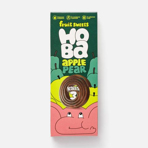 Изображение товара Фруктовая пастила Hoba яблоко и груша 30 г натуральный перекус без сахара
