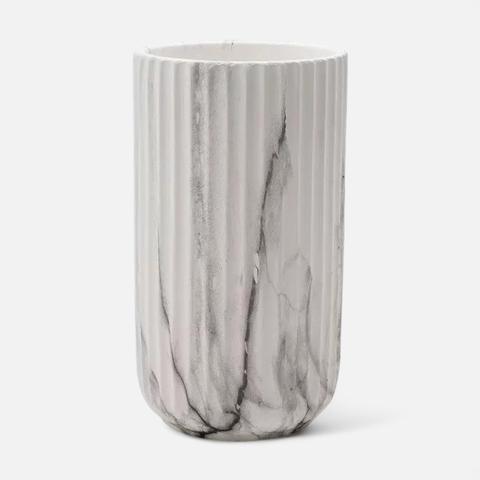 Изображение товара Ваза Вещицы Рельеф 22 см мраморная