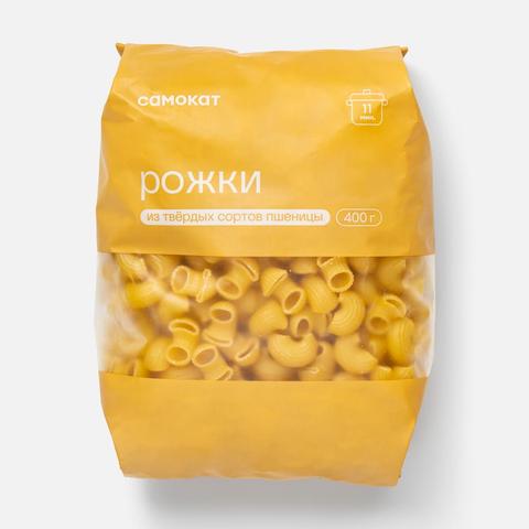 Изображение товара Макароны рожки из твёрдой пшеницы 400 г Самокат Mezzi gomiti