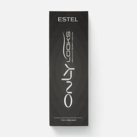 Изображение товара Краска для бровей и ресниц Estel, Only looks, чёрная, №601, 80 г