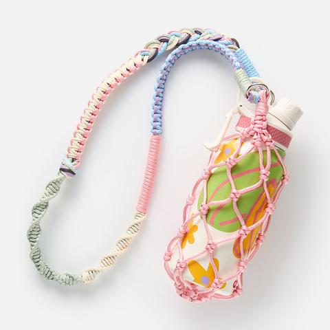 Изображение товара Сумка-авоська Самокат Аура, для бутылки, с отстёгивающейся ручкой, розовая