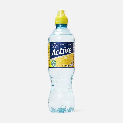 Изображение товара Вода Aqua Minerale Active, цитрус, без газа, 0,5 л