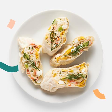 Изображение товара Ролл Самокат, с крабовыми палочками, 120 г