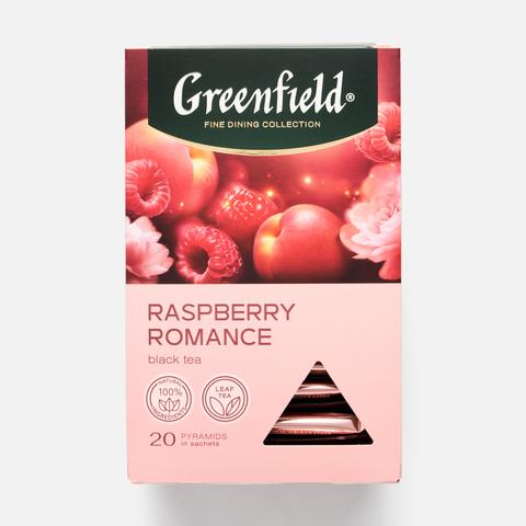 Изображение товара Чёрный чай Greenfield Raspberry Romance, в пирамидках, 20 шт.