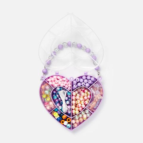 Изображение товара Набор для создания украшений Сердце с 200 бусинами для творчества