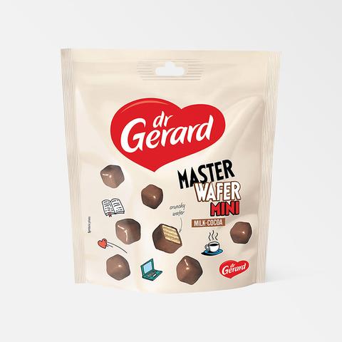 Изображение товара Из Польши: Вафли Dr Gerard, Masterwafer Mini, в шоколадной глазури, 110 г