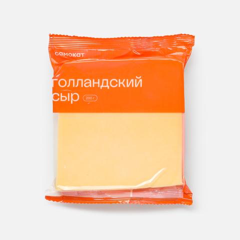 Изображение товара Голландский сыр Самокат 200 г натуральный вкус ореховый структура