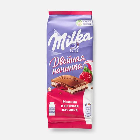 Купить Молочный шоколад Milka, Двойная начинка, вишня и нежная