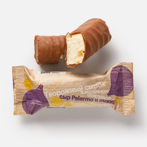 Изображение товара Творожный сырок Самокат в молочном шоколаде 50 г с инжиром и сыром Palermo