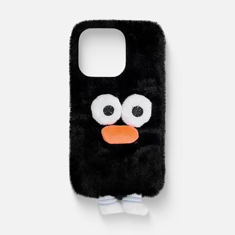Изображение товара Чехол для iPhone 14 Pro Max Чёрный монстрик с носками, плюшевый
