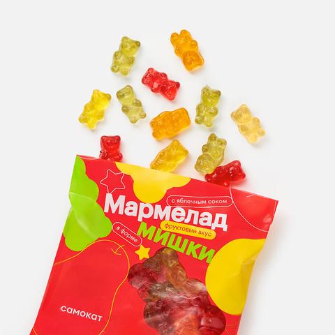 Изображение товара Жевательный мармелад Самокат в форме мишек с яблочным соком, 100 г