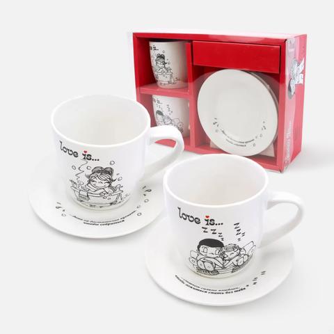 Изображение товара Чайная пара ND Play Love is из фарфора, 4 предмета, объем 360 мл