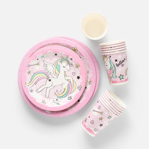 Изображение товара Набор одноразовой посуды Nd Play Единорог 12 предметов для праздника