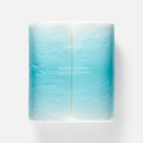 Изображение товара Бумажные полотенца Самокат, двухслойные, 2 рулона, 55 листов