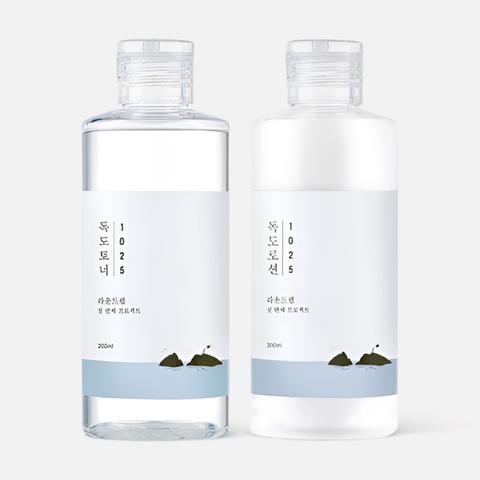 Изображение товара Набор средств для лица Round Lab, Dokdo, тонер, 200 мл и лосьон, 200 мл