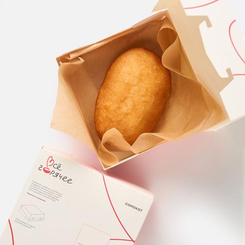 Изображение товара Жареный пирожок с мясом 100 г - вкусное горячее блюдо с сочной начинкой