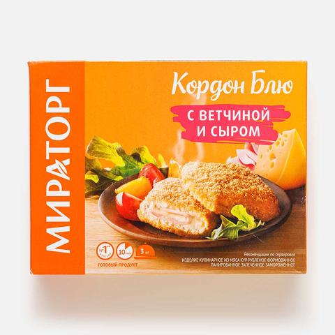 Изображение товара Кордон блю Мираторг с ветчиной и сыром замороженный 405 г