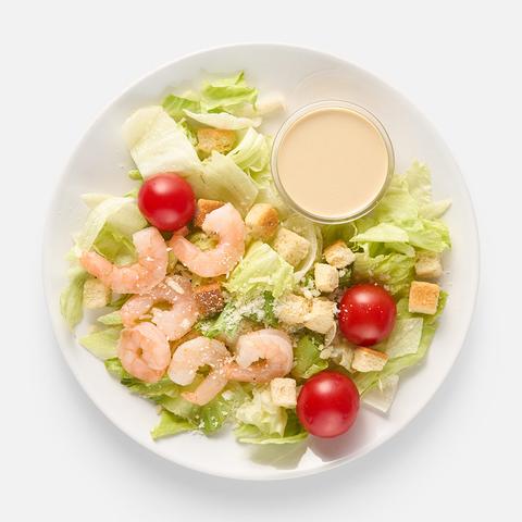 Изображение товара Салат Цезарь с креветками и романо 180 г Самокат