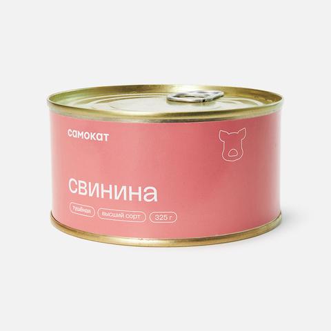 Изображение товара Тушёнка из свинины Самокат Премиум высший сорт 325 г