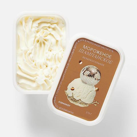 Изображение товара Пломбир Самокат с безалкогольным топпингом шампанское 270 г