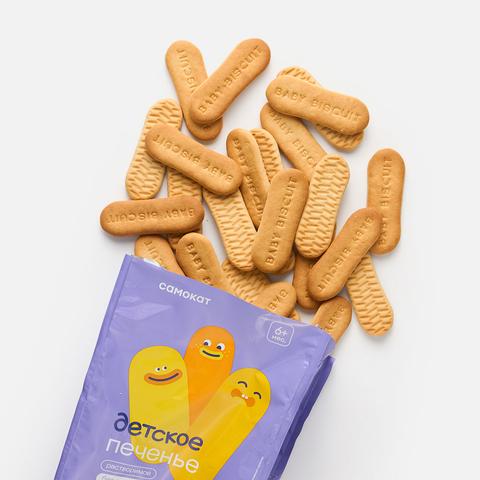 Изображение товара Печенье Самокат детское без сахара растворимое с 6 месяцев 135 г