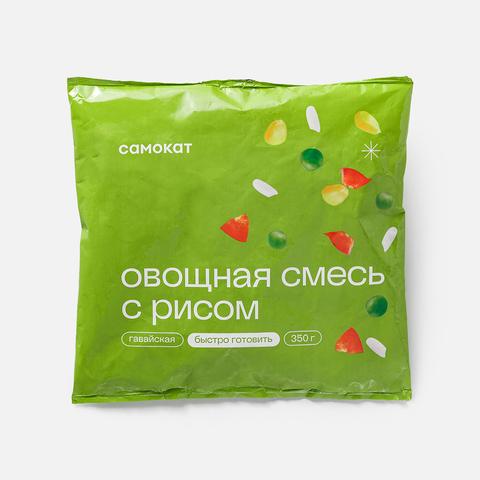 Изображение товара Замороженная овощная смесь с рисом Гавайская Самокат 350 г шоковая заморозка