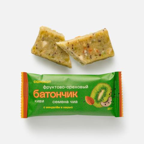 Изображение товара Фруктово-ореховый батончик Самокат, с киви и семенами чиа, 35 г