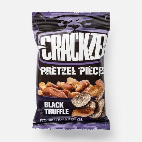 Изображение товара Снеки Crackzel Pretzel Pieces с чёрным трюфелем 65 г - хрустящие и ароматные снековые крекеры
