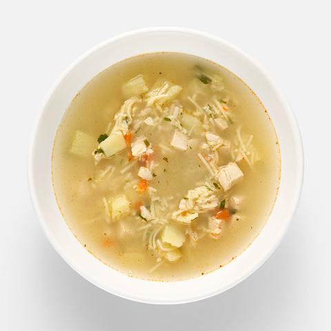 Изображение товара Куриный суп Самокат с вермишелью, 300 г - быстрое и питательное решение