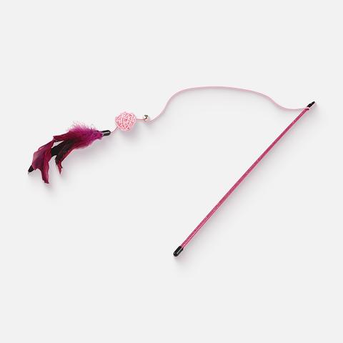 Изображение товара Игрушка-дразнилка Рыжий кот с перьями для кошек